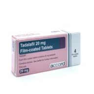 Tadalafil tablets for erectile dysfunction